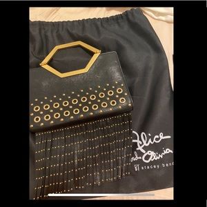 Alice + Olivia Tyler Fringe Clutch